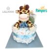 Windeltorte Giraffe Klein Junge - Pampers (2)